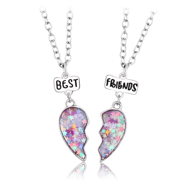 Simple Heart-shaped Pendant For Sisters And Best Friends