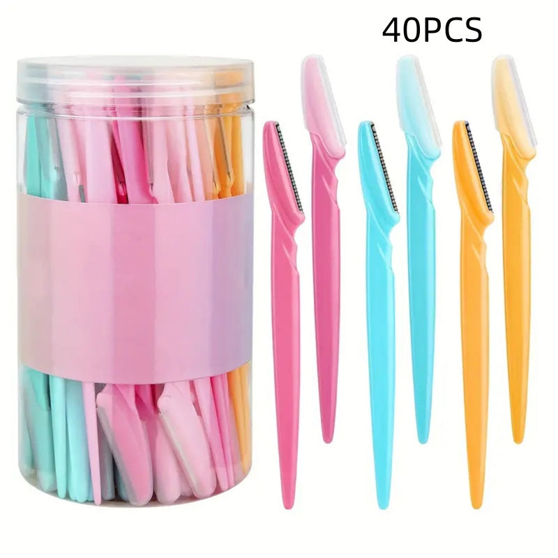 40 Cans Macro Eye-brow Knife Beauty Tools