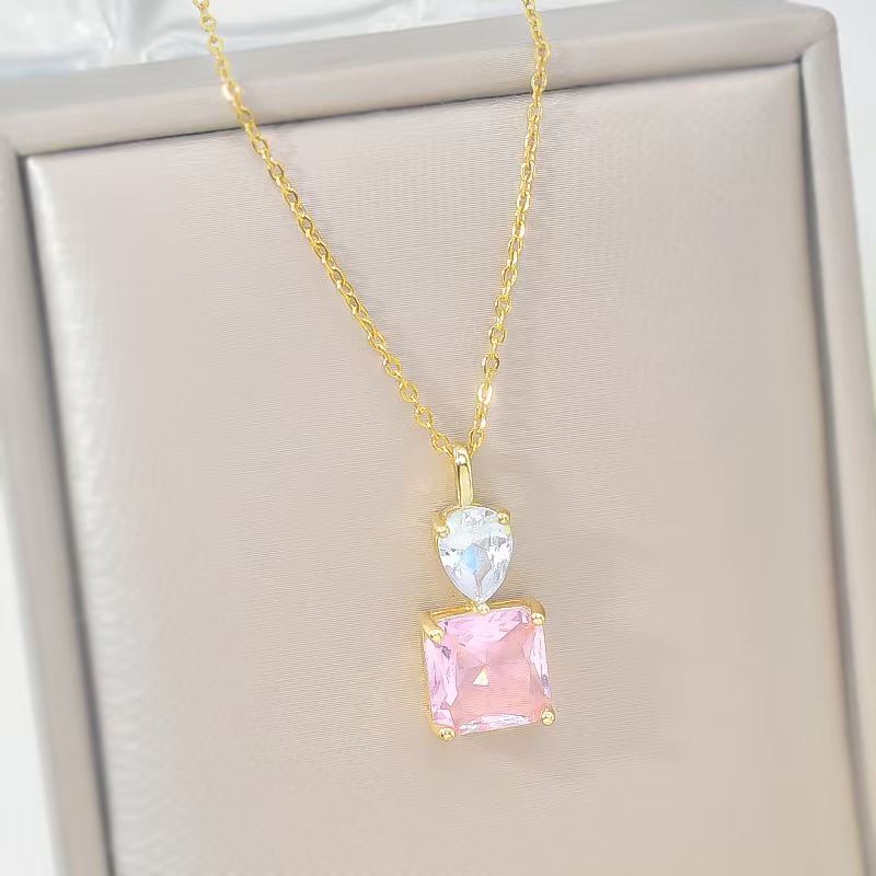 Square Necklace Female Premium Clavicle Chain Accessories