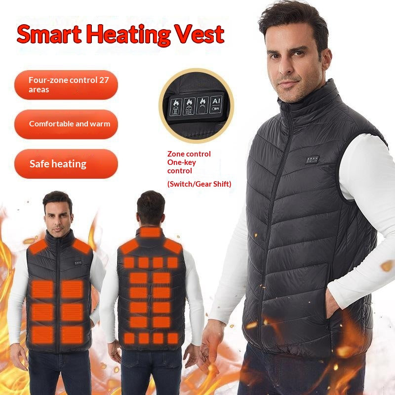 Mens New Winter Electrically Heated Vest