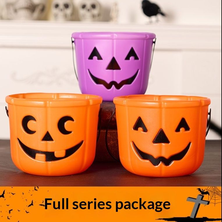 Candy-Hunting Bag Pumpkin Bucket Childrens Mall Portable Quirky Gift Ornament Decorative Item