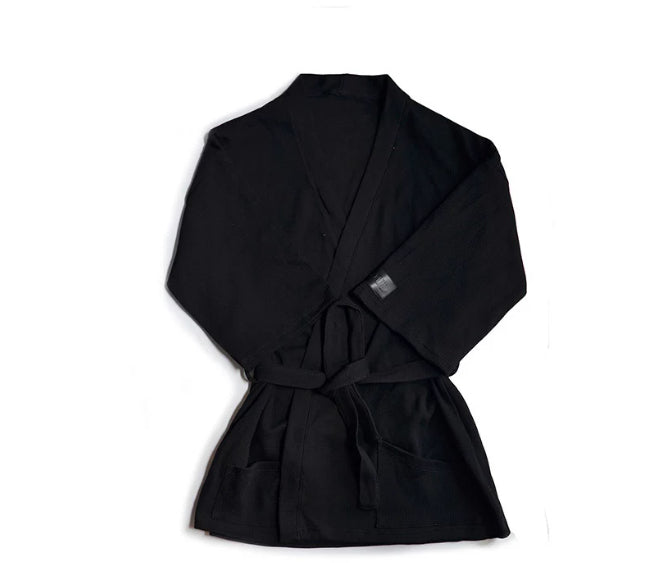Cotton Solid-color Minimalist Bathrobe Casual For Home