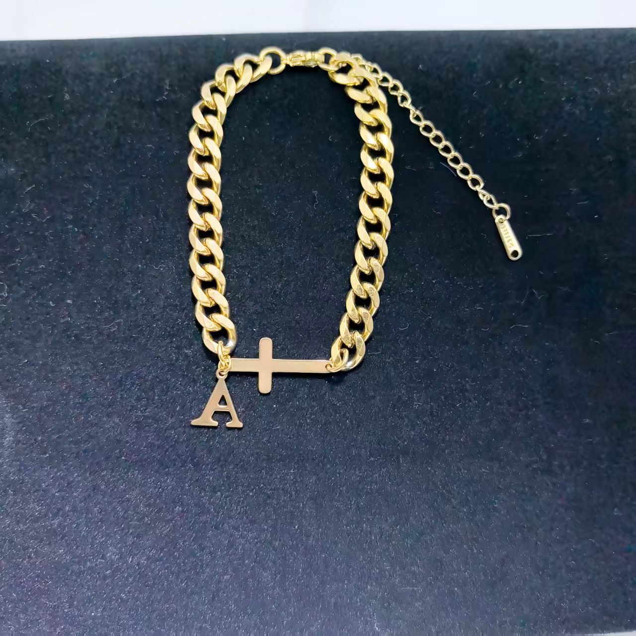 Stainless Steel New Creative Mens Letter Bracelet