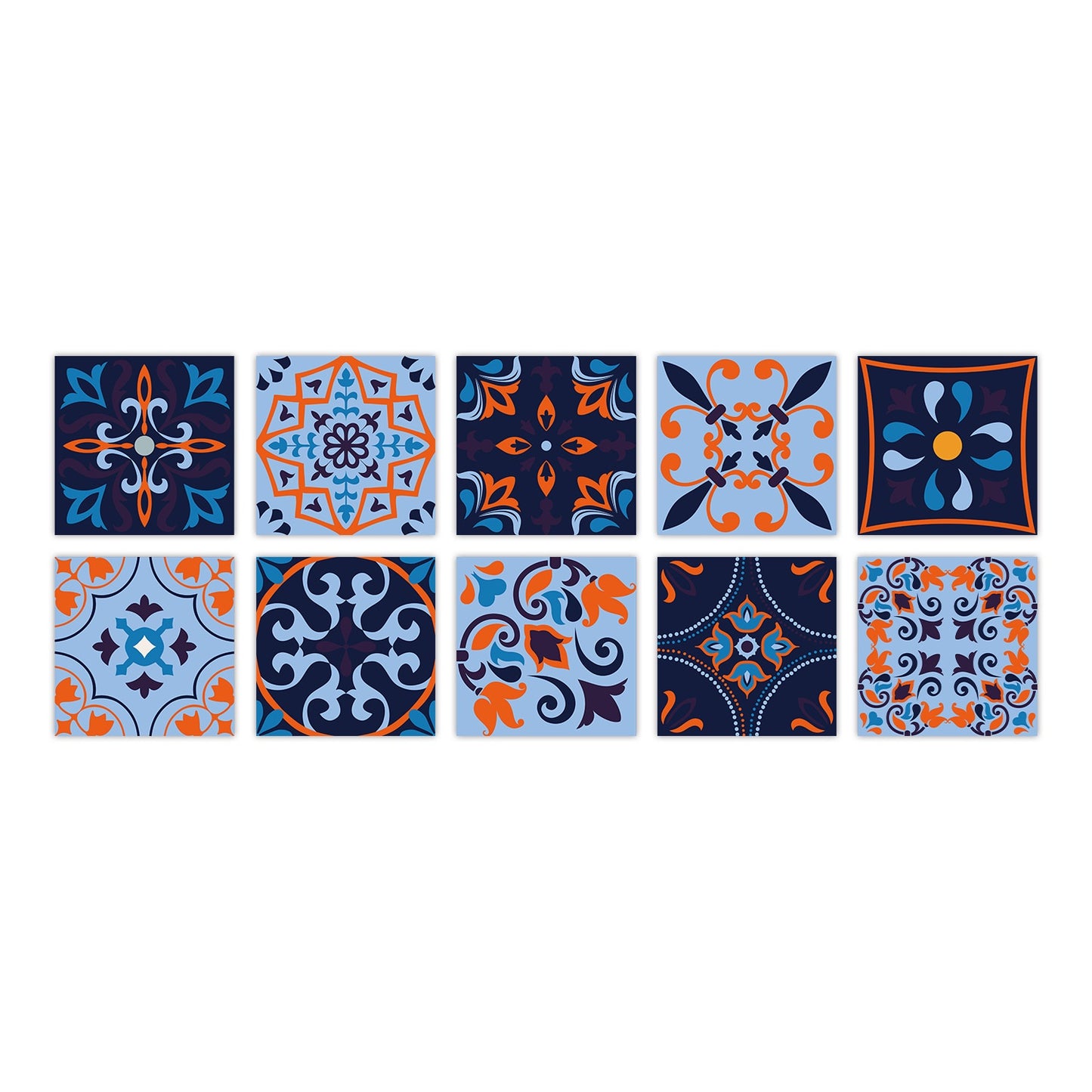 Kitchen Oil- And Water-Resistant Wall Stickers Imitating Tiles