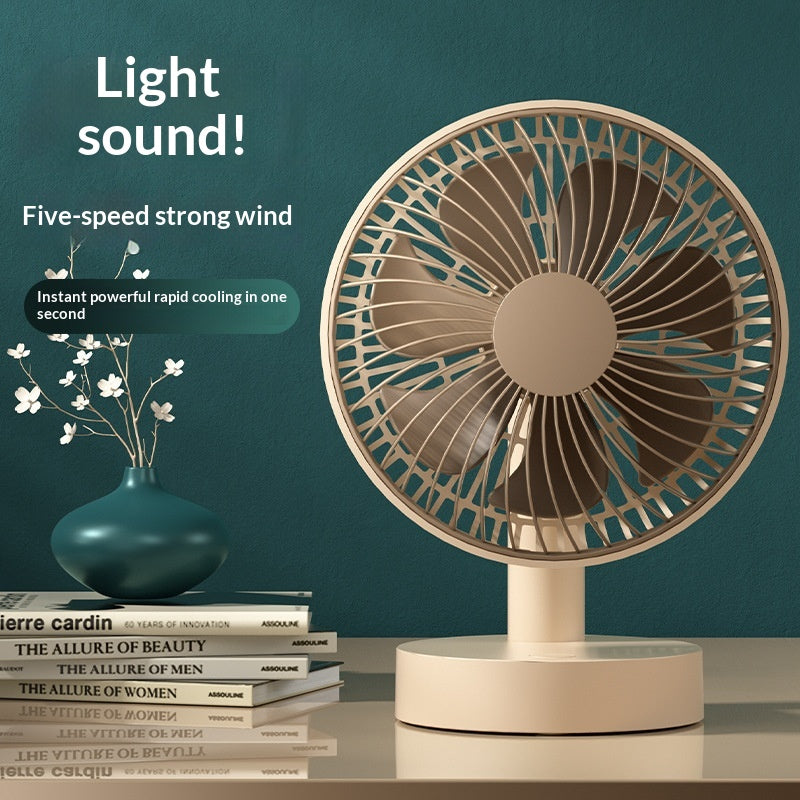 Compact Desktop Charging Fan For Home And Office