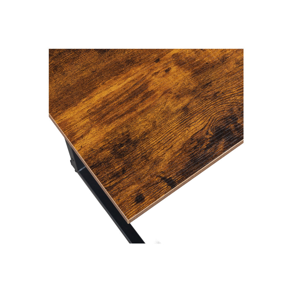80cm Adjustable Tray Table Rolling Sofa Side Snack Table With Wheels Portable C-Shape Dinner Tray Tables Mobile Wooden Laptop Desk Beside Couch Bed