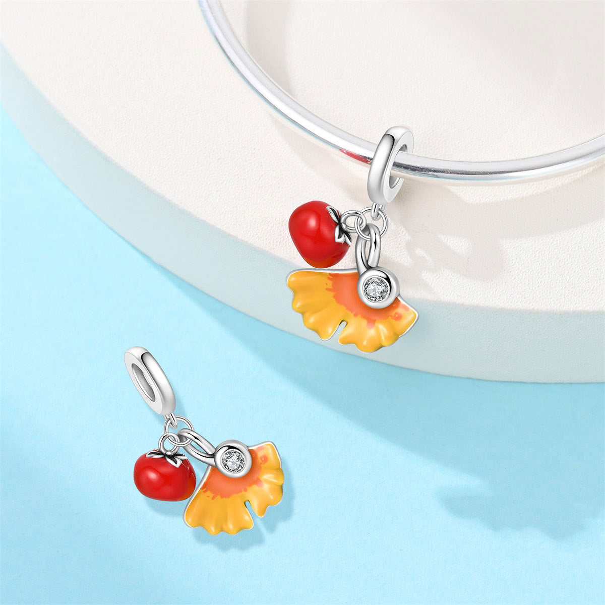 Autumn Harvest Little Bee DIY Silver-plated Beaded Bracelet Accessories