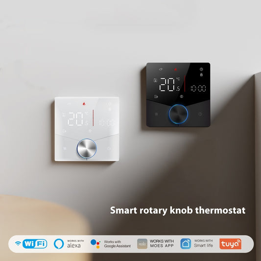 Smart Home Knob Floor Heating Temperature Controller App Remote Control Timing Energy Saving
