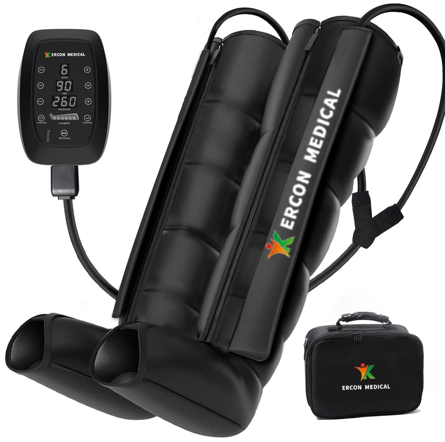 Six-Cell Air Bag Leg Massager For Post-Exercise Recovery