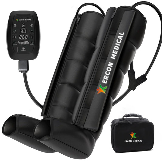 Six-Cell Air Bag Leg Massager For Post-Exercise Recovery