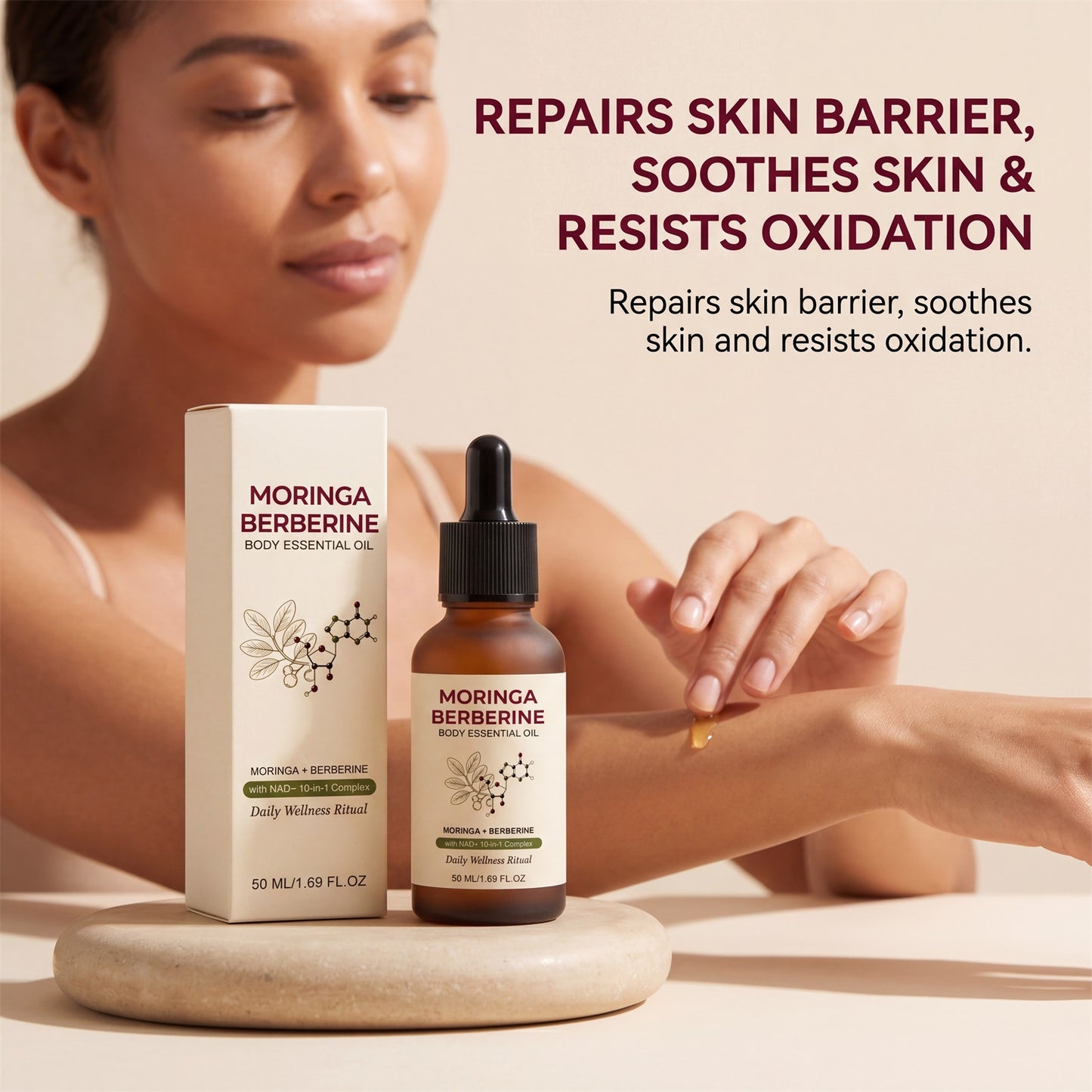 Body Moisturizing Essential Oil Lightweight Hydrating Skin Care Oil for Smooth and Nourished Skin