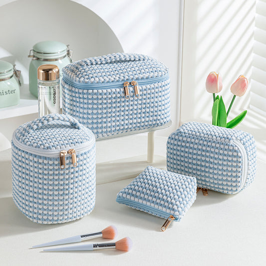 Flannelette Makeup Bag Travel Portable Four-piece Set