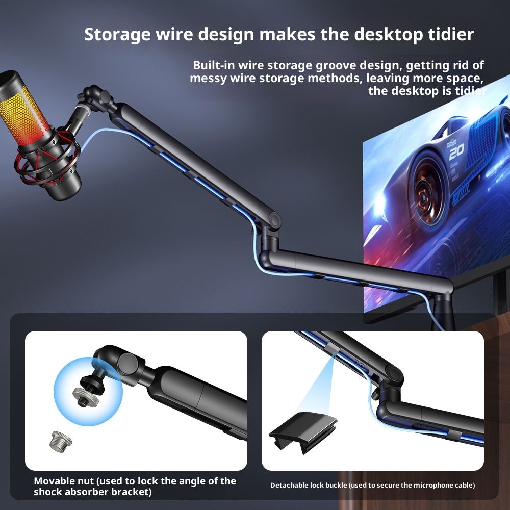 Microphone Cantilever Bracket Mobile Phone Tablet Live Recording