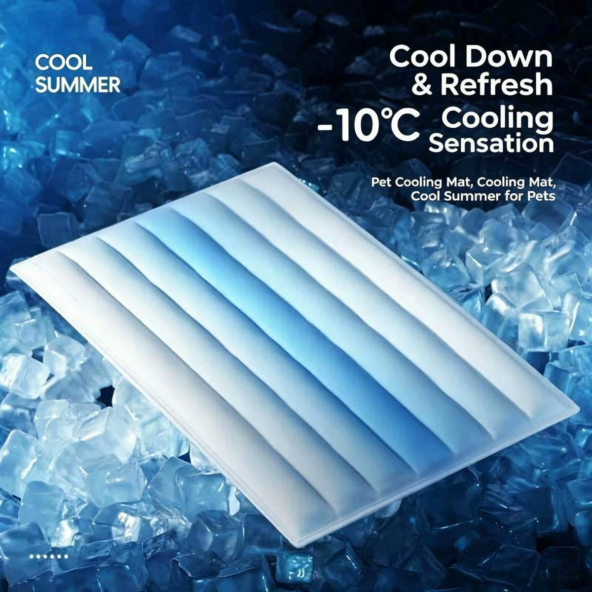 Dog Cooling Mat, Cooling Mat For Dogs & Cats, Cat Cooling Mat, Pet Cooling Mat, Cooling Gel Pad For Dogs & Cats, Summer Pet Cool Mat, Hand Washable, Pets Gel Cooling Pad