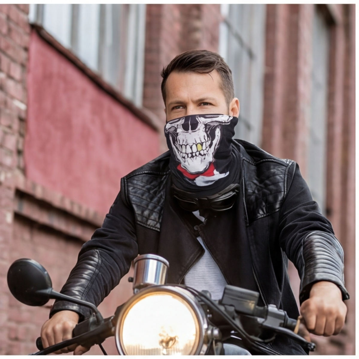 Set Of 2 Motorcycle Masks Made Of Breathable Polyester, Lightweight Balaclavas For Summer, Face Masks For Biking, And An Outdoor Party Accessory Set