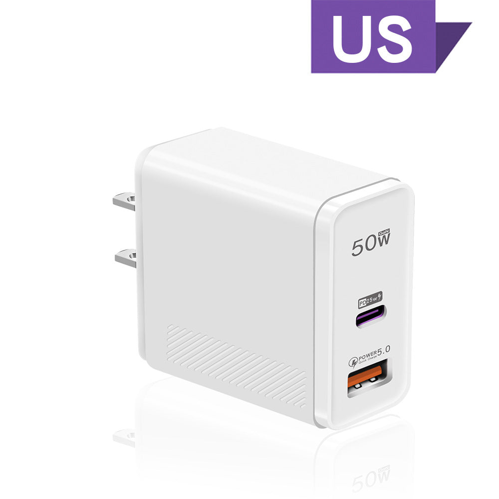 50W Super Fast Charging EUUSUK Standard Charger