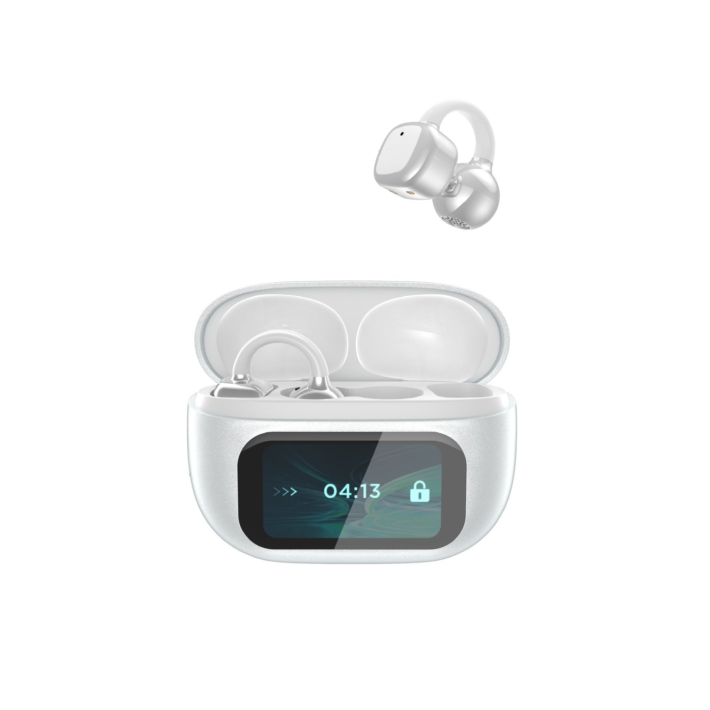 Ear-mounted AI Smart Headset Large Power Touch Screen Bluetooth Headset