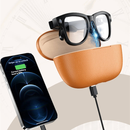 Smart Glasses With AI Translation 8MP Camera And Charging Case
