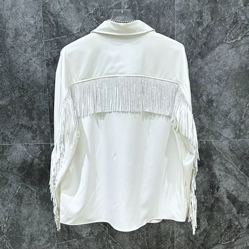 Korean-style Tassel-design Trendy Shirt