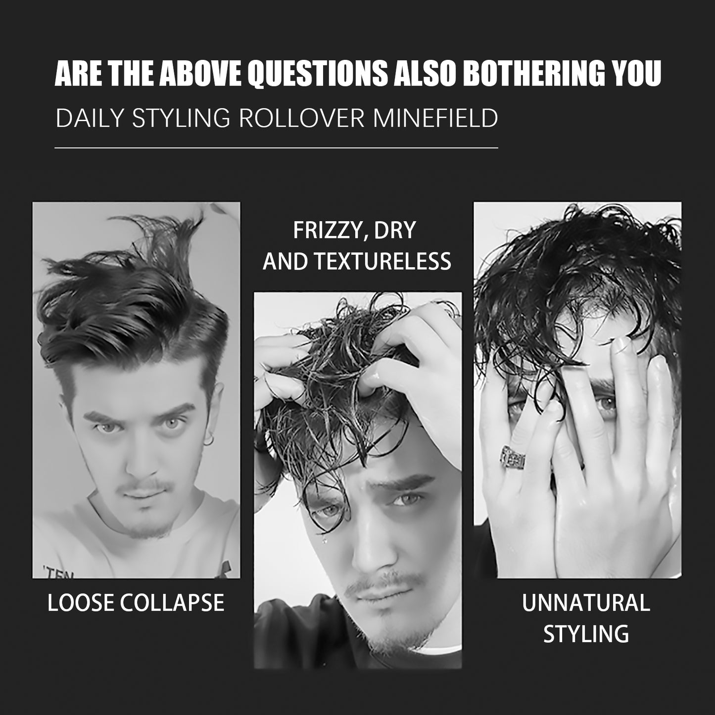 Jaysuing Hair Styling Spray, Hair Styling Moisturizing Fragrance Long-Lasting Dry Gel Gel Hair Styling Gel Water