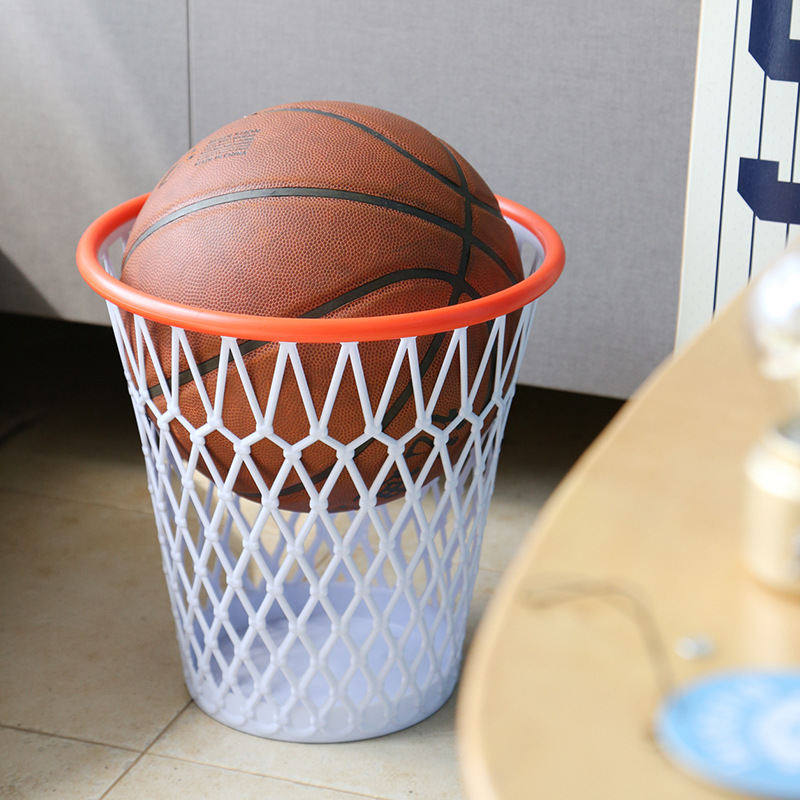 Basketball Storage Rack Trash Can Toys