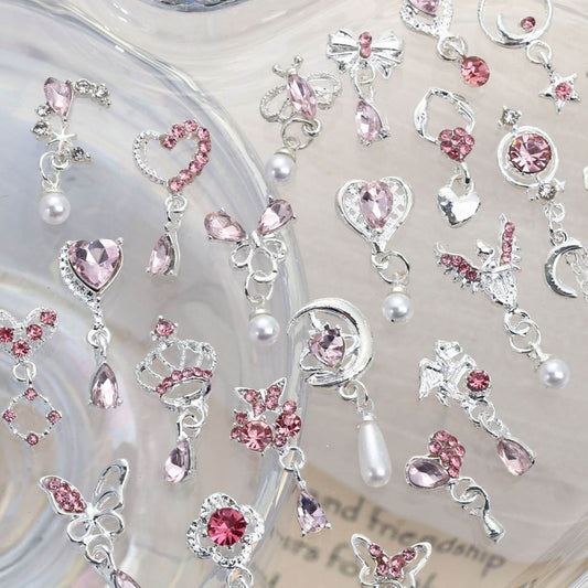 Loving-Heart Cross Nail Art Accessories