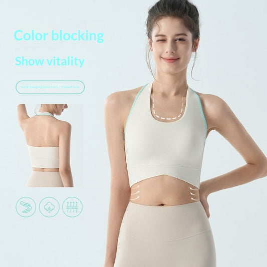 Yoga Top With Wide Shoulder Straps And A Secure Chest Pad