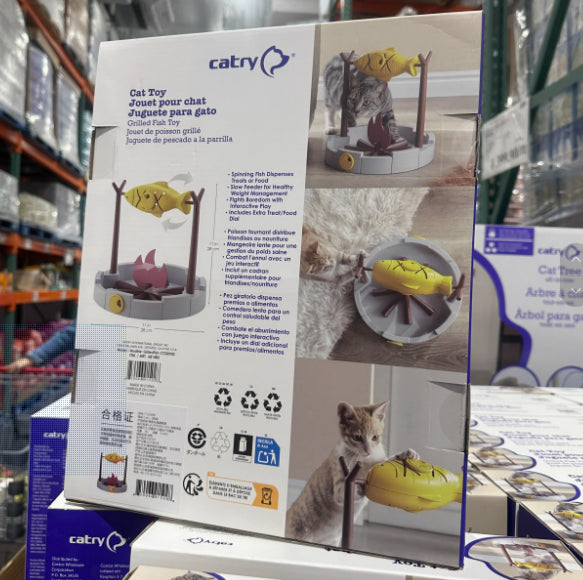 Cat Food Dispenser For Cats To Relieve Boredom, Play With Cats, Pet Supplies,Grilled Fish Styling Gifts
