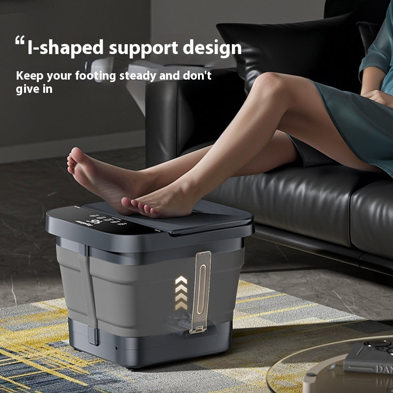 Folding Feet-washing Basin Electric Massage Portable Foot Bath Barrel