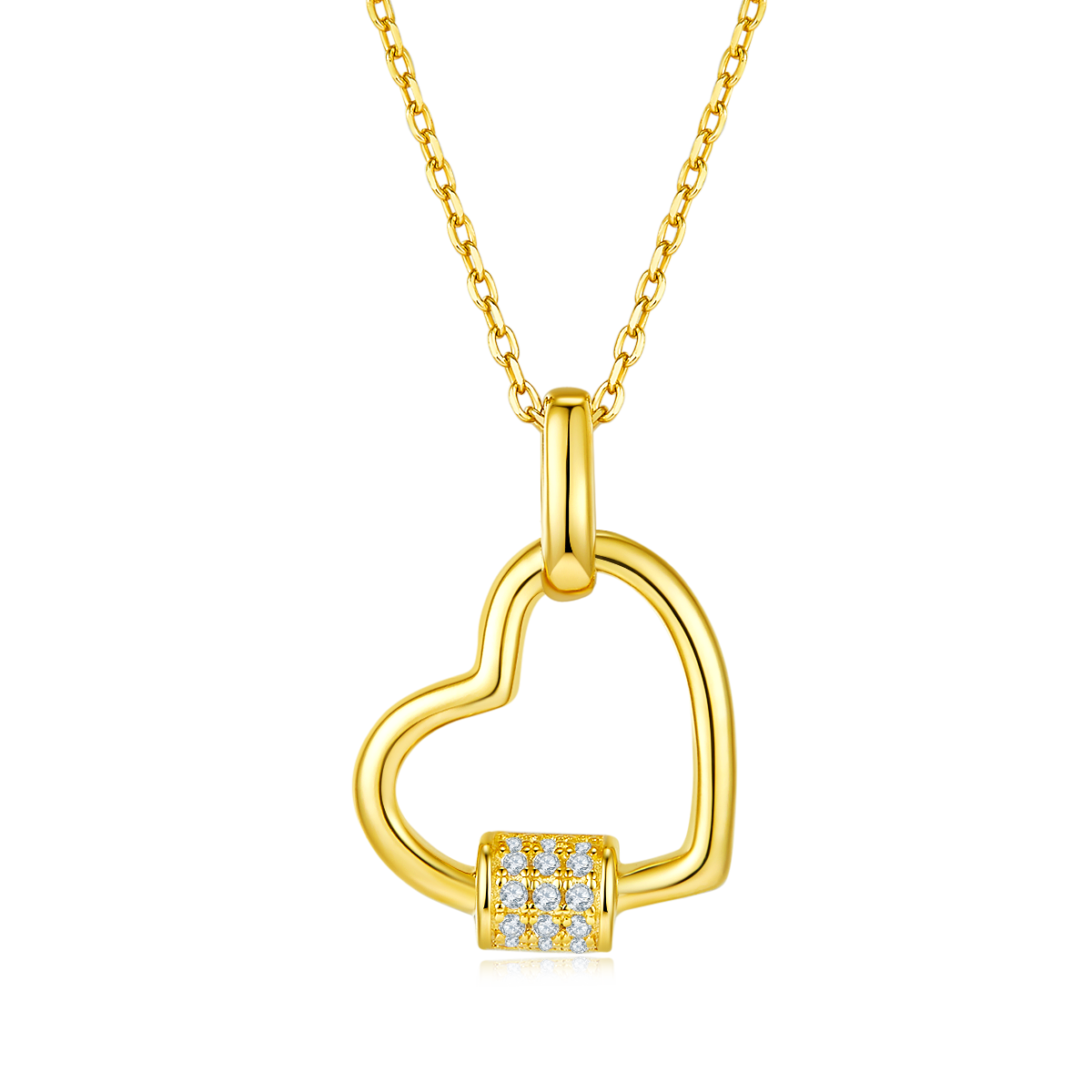 3.3g S925 Sterling Silver Heart Necklace 45cm  15 Stone Moissanite Pave Bar Pendant With GRA Certificate, Platinum Plated Romantic Jewelry Gift Box Set For Women