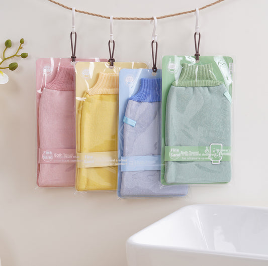 Plain fine sand bath towel-green-1 piece