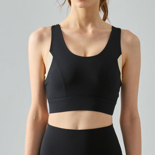 Seamless Hook And Eye Closure Shockproof Push-up Integrated Chest Pad Running Fitness Yoga