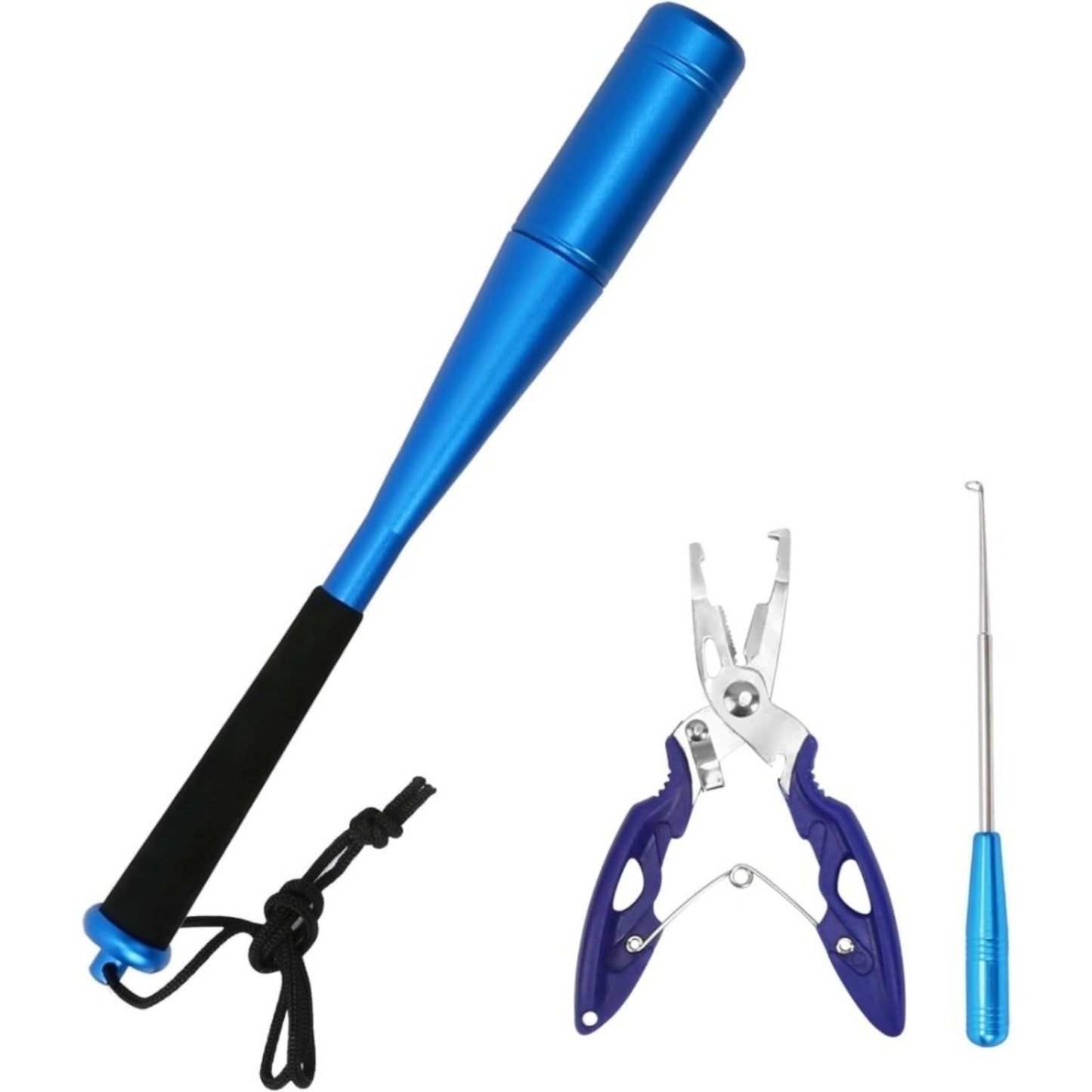 3-piece Fishing Fish Killer Set 24.5 Cm Aluminum Fish Killer Includes Fishing Pliers And Hook Remover Fishing Accessories For Beginners Outdoor Carp And Trout Fishing