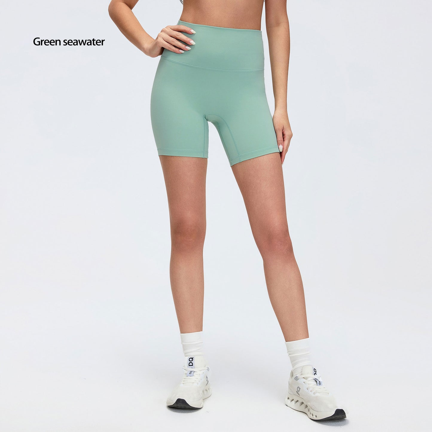 Naked-feel Elastic Yoga Pants, Tummy Control And Butt-lifting Cycling Fitness 3 Pants Tight Running Shorts For Women