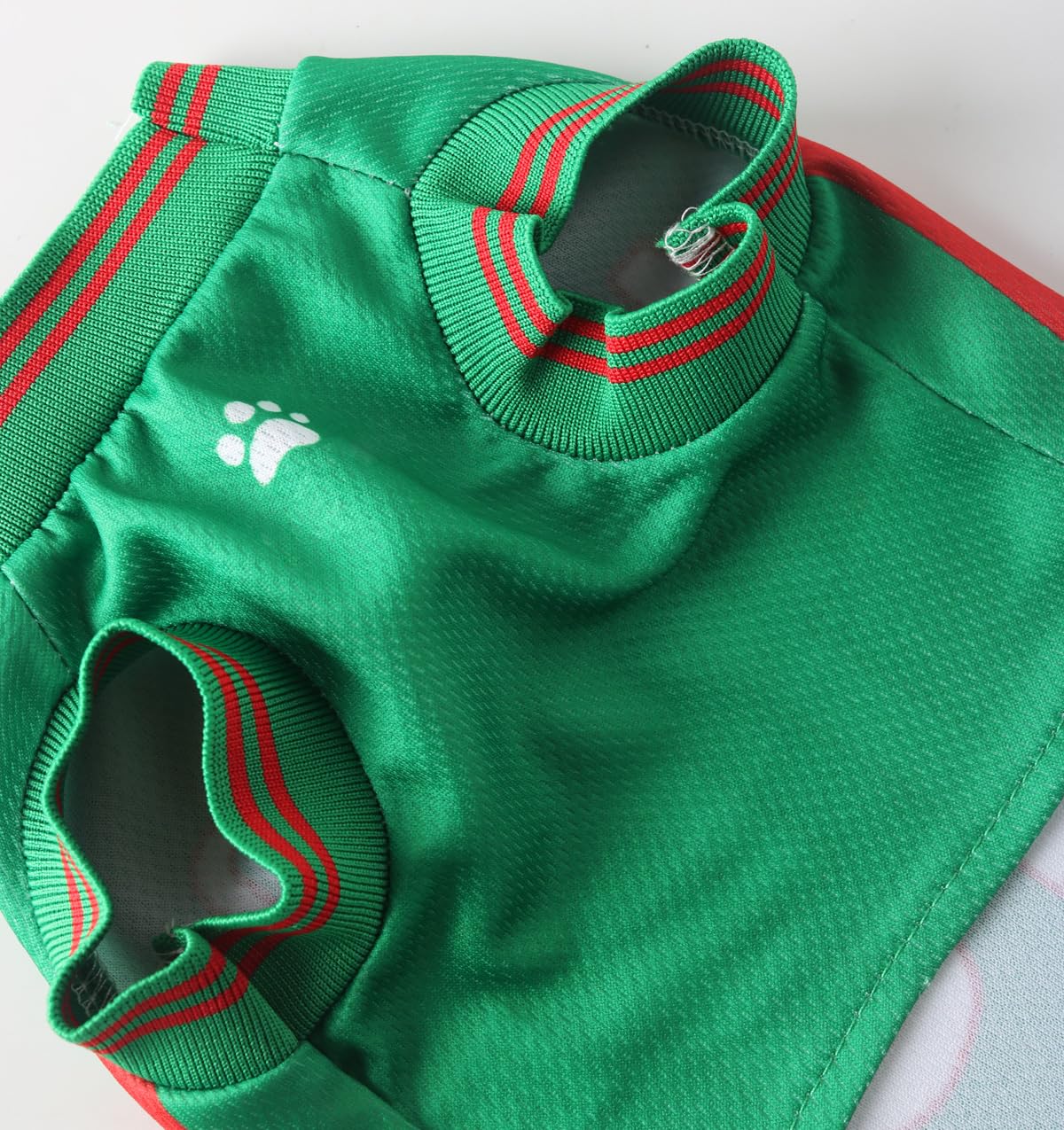 Mexico Pet Dog Jersey Costume, Summer Cooling Mesh Fabric, Soccer Sportswear Team Jersey, Lightweight Football Casual Clothes For Small Dogs