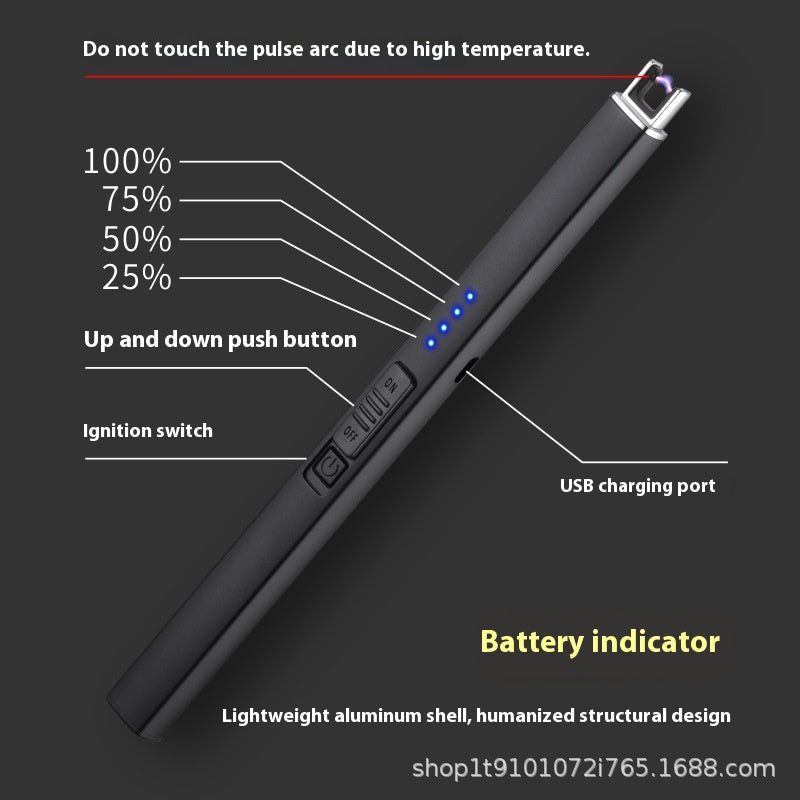 Gas Stove Outdoor Barbecue Metal Lighter Pulse Charging Igniter