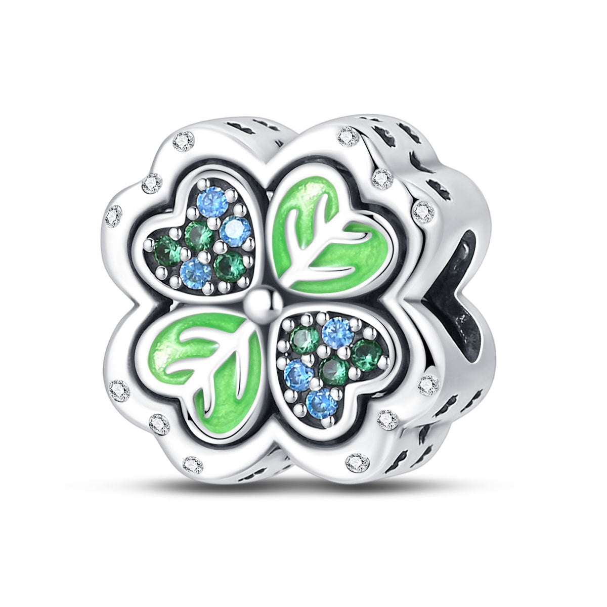 DIY Jewelry Bracelet Accessories Lucky Horseshoe Four-Leaf Clover Charm Pendants