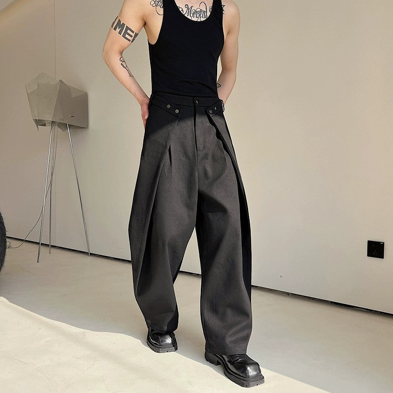 Korean-style Casual Pants For Men Loose Fit