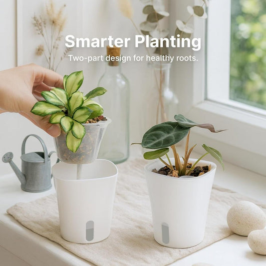 Self-watering Storage Flower Pot For Lazy People