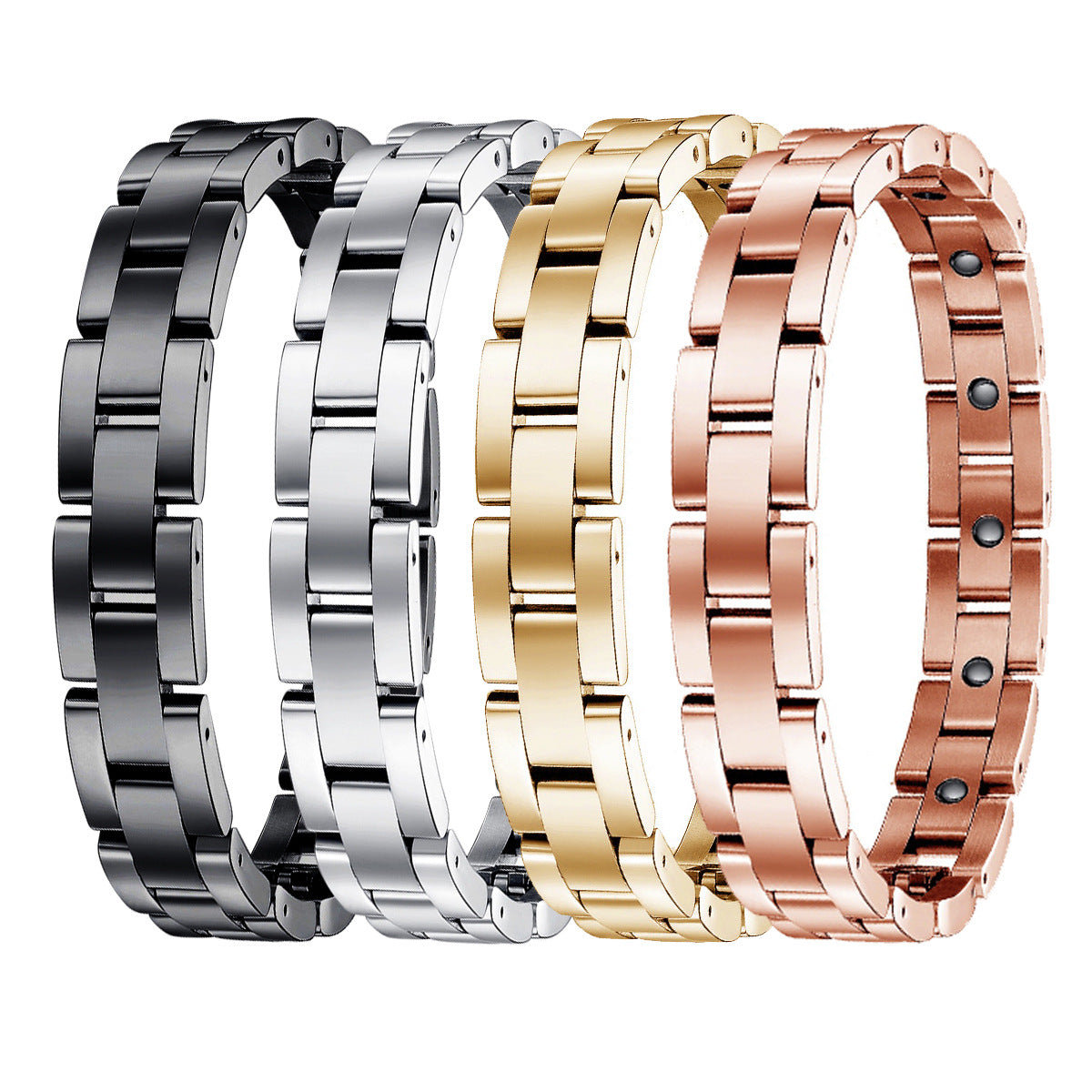 Men's Minimalist Fashion Stainless Steel Magnet Bracelet