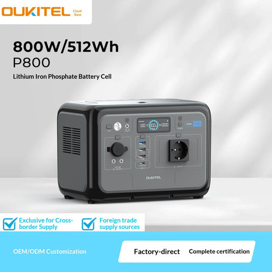 512 Wh Outdoor Power Station 800 W Portable Energy Storage For Mobile Camping