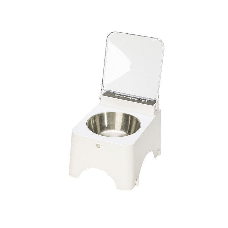 Smart Cat Feeder Automatic Lid Opens Closes Motion Detection Cordless