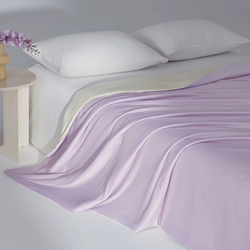Small Cooling Summer Air-Conditioning Cool-Feel Ice Silk Summer Blanket