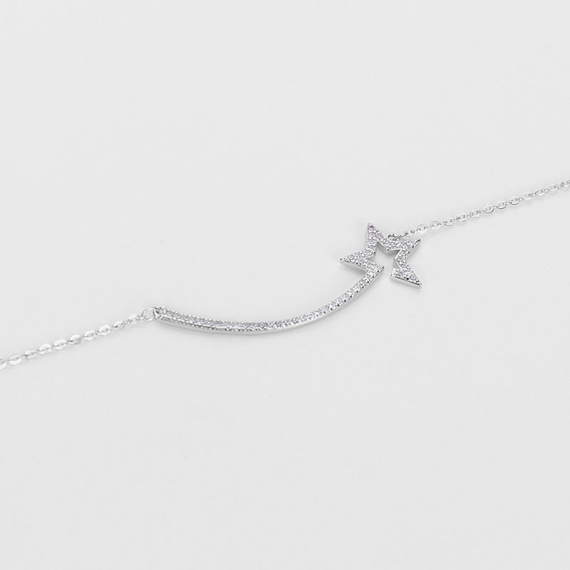 S925 Sterling Silver Special Interest Light Luxury Fashion Accessories Sweater Chain Qixi Gift