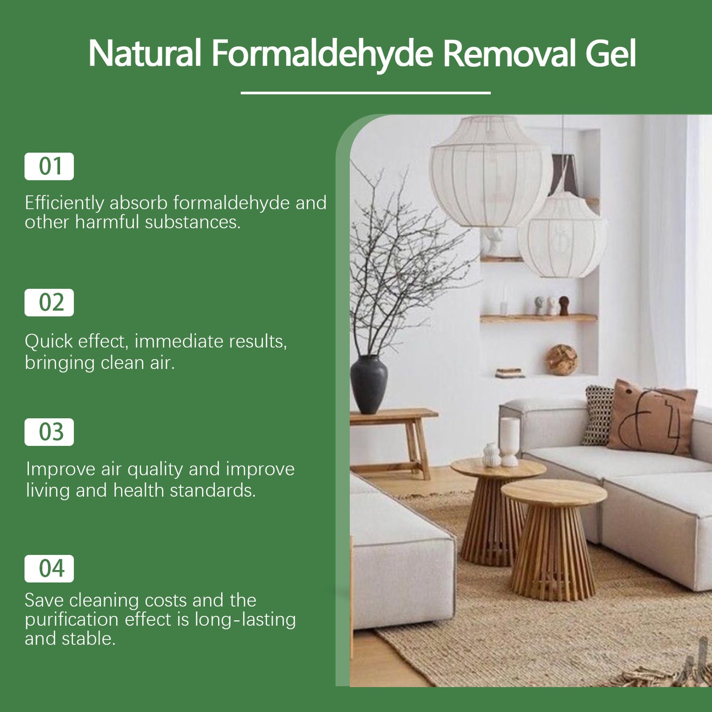 JAKEHOE Formaldehyde Gel, A Cross-border Air Freshener For New Homes, Offices, And Offices, Purifying Formaldehyde And Removing Odors.