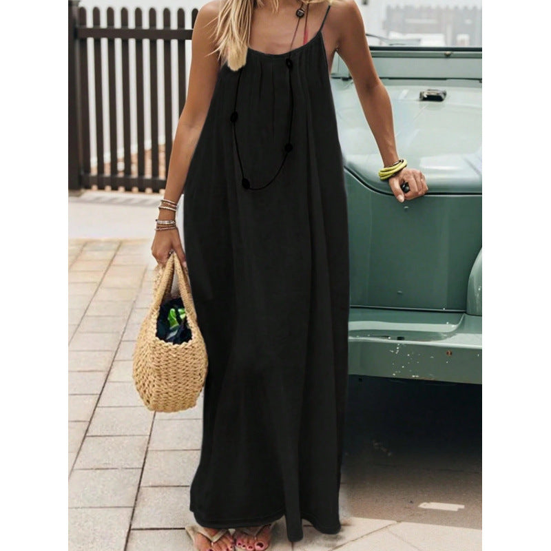 2026 Cross-Border New Model Womens Strapless Coat With Back Exposure Loose Fit, Home Wear Dress