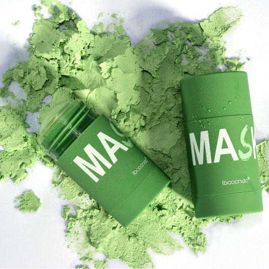 Green Tea Solid Cleansing Mud Stick Shu Soothing Moisturizing Green Mask Stick