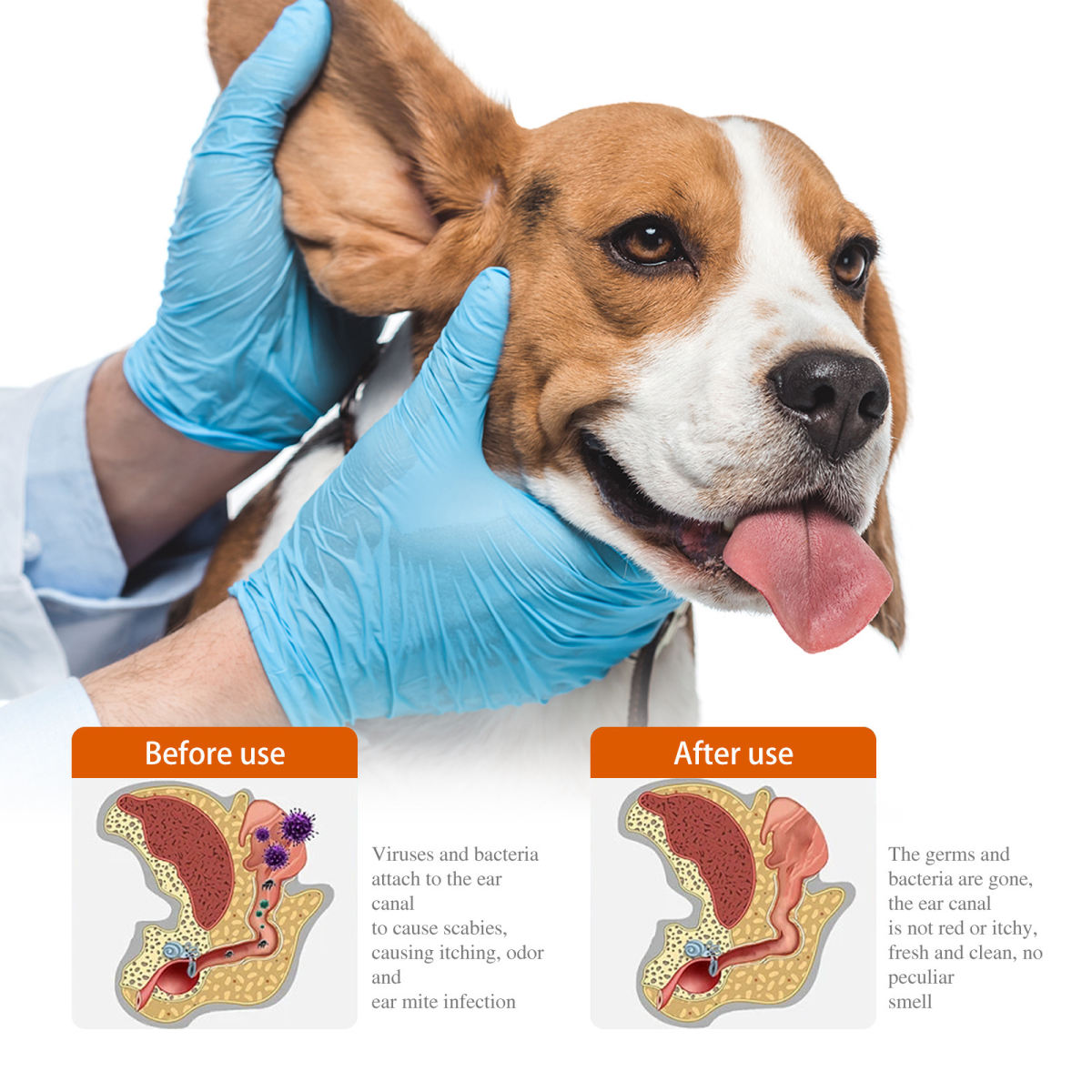 Pet Ear Drops Universal Cleaning Ear Wash For Cats And Dogs