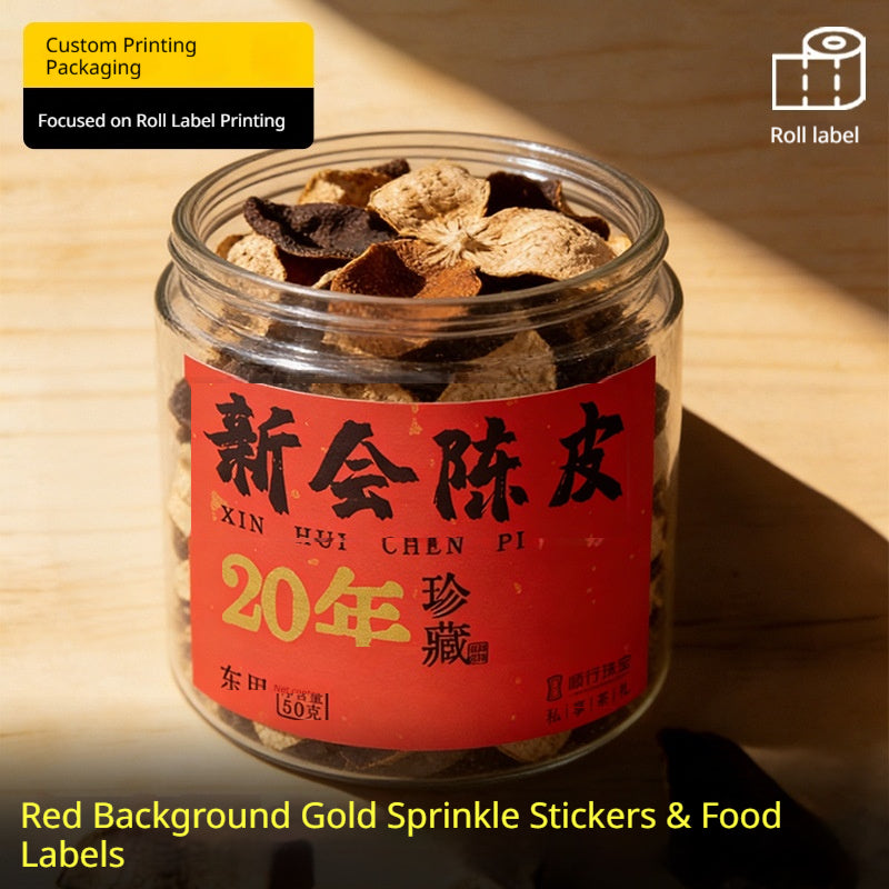 Roll Adhesive Food Label Packaging Sticker