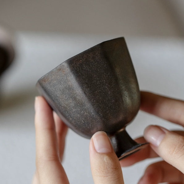 High-end Light-luxury Japanese-style Teacup And Kiln-transformation Ceramic Tea Set